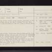 House Of Dun, Mausoleum, NO65NE 2, Ordnance Survey index card, Recto