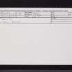 Bonnyton, NO65NE 7, Ordnance Survey index card, Recto
