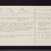 Dronner's Dyke, NO65NE 15, Ordnance Survey index card, Recto