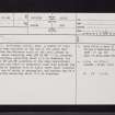 Dun, NO65NE 28, Ordnance Survey index card, page number 1, Recto