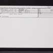 Brechin, Montrose Road, East Tollhouse, NO65NW 43, Ordnance Survey index card, Recto