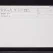 Arrat Mill, Outbuilding, NO65NW 50, Ordnance Survey index card, Recto