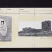 Red Castle, Lunan, NO65SE 10, Ordnance Survey index card, Recto