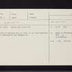 Bolshan, NO65SW 6, Ordnance Survey index card, Recto