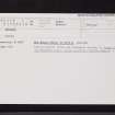 Bolshan, NO65SW 6, Ordnance Survey index card, Recto
