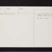 Kinnell, NO65SW 26, Ordnance Survey index card, page number 2, Verso