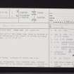 Balmakewan, NO66NE 5, Ordnance Survey index card, page number 1, Recto