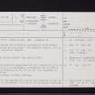 Hatton, NO66NE 10, Ordnance Survey index card, page number 1, Recto