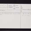 Balmakewan, NO66NE 17, Ordnance Survey index card, page number 1, Recto