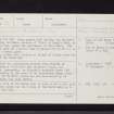 Capo, NO66NW 12, Ordnance Survey index card, page number 1, Recto