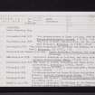 Stracathro, NO66NW 13, Ordnance Survey index card, page number 1, Recto