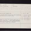 Arnhall, NO66NW 17, Ordnance Survey index card, page number 1, Recto