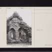 Pert Old Parish Church, NO66NW 19, Ordnance Survey index card, page number 2, Verso