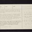 Dalladies, NO66NW 25, Ordnance Survey index card, page number 3, Recto