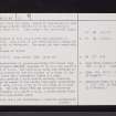 Dalladies, NO66NW 27, Ordnance Survey index card, page number 2, Verso