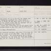 Glen Wood, NO66SE 10, Ordnance Survey index card, Recto