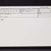 Kincardine, NO67SE 5, Ordnance Survey index card, Recto