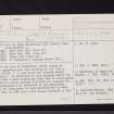 Kincardine, NO67SE 5, Ordnance Survey index card, page number 1, Recto