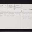 Kilnmill, NO67SE 10, Ordnance Survey index card, page number 1, Recto
