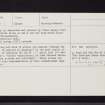Glassel, NO69NW 2, Ordnance Survey index card, page number 2, Verso