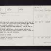 Upper Shampher, NO69SE 7, Ordnance Survey index card, Recto