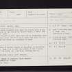 Easter Clune, NO69SW 1, Ordnance Survey index card, Recto