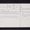 Fordoun, NO77NE 27, Ordnance Survey index card, page number 1, Recto