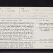 Glenbervie House, NO78SE 16, Ordnance Survey index card, page number 1, Recto