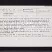 Banchory-Ternan, NO79NW 21, Ordnance Survey index card, Recto