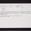 Midtown, NO79SW 19, Ordnance Survey index card, Recto