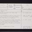 Montgoldrum, NO87NW 4, Ordnance Survey index card, page number 1, Recto