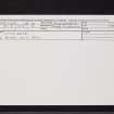 Little Barras, NO87NW 16, Ordnance Survey index card, Recto