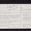 Gourdon, NO87SW 14, Ordnance Survey index card, page number 1, Recto