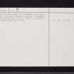 Middle Knox, NO87SW 16, Ordnance Survey index card, page number 2, Verso