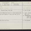 Tilbouries, NO89NW 7, Ordnance Survey index card, Recto