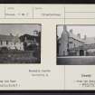 Muchalls Castle, NO89SE 6, Ordnance Survey index card, Recto