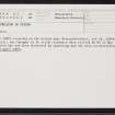 Middleton Of Findon, NO99NW 27, Ordnance Survey index card, Recto
