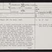 Orsay, Chapel, NR15SE 1, Ordnance Survey index card, page number 1, Recto
