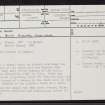 Islay, Laggan, NR25NE 1, Ordnance Survey index card, page number 1, Recto