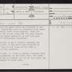 Islay, Laraichean Buidhe, NR26NE 14, Ordnance Survey index card, page number 1, Recto