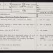 Islay, Kilchoman, Cross-Slab, NR26SW 9, Ordnance Survey index card, page number 1, Recto