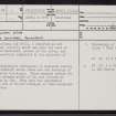 Islay, Kilchoman, NR26SW 12, Ordnance Survey index card, page number 1, Recto
