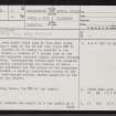 Nave Island, NR27NE 2, Ordnance Survey index card, page number 1, Recto