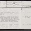 Islay, Sanaigmore, NR27SW 11, Ordnance Survey index card, page number 1, Recto
