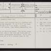 Islay, Lagavulin, NR34NE 9, Ordnance Survey index card, page number 1, Recto