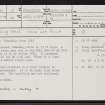 Islay, Port Ellen, NR34NE 12, Ordnance Survey index card, page number 1, Recto