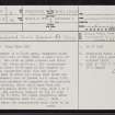 Islay, Cragabus, NR34NW 6, Ordnance Survey index card, page number 1, Recto