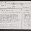 Texa, Texa Chapel, NR34SE 2, Ordnance Survey index card, page number 1, Recto