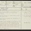 Islay, Sean-Ghairt, NR36NE 12, Ordnance Survey index card, page number 1, Recto