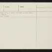 Oronsay, Cill Moire, NR38NE 1, Ordnance Survey index card, page number 2, Verso